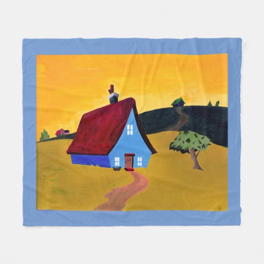 THUISSWEET HOME Fleece Blanket Deken (Voorkant (Horizontaal))