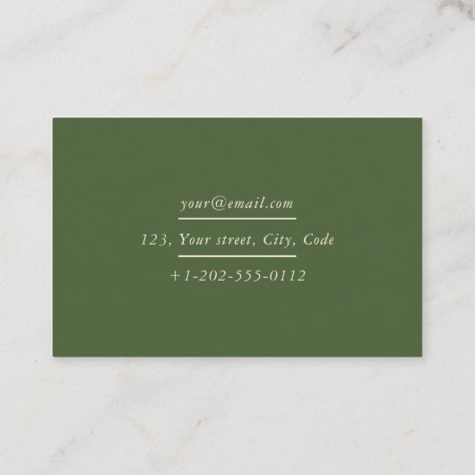 Thuistuinplant visitekaartje (Achterkant)