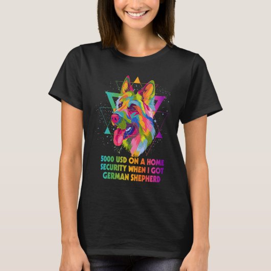 Thuisveiligheid toen ik de Duitse Shepherd Shepard T-shirt (Voorkant)