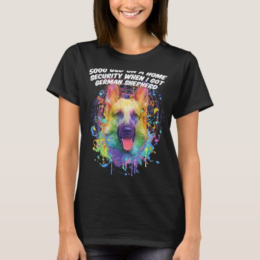 Thuisveiligheid toen ik de Duitse Shepherd Shepard T-shirt (Voorkant)