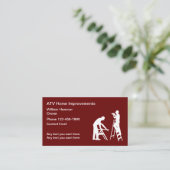 Thuisverbeteringsthema Bouwnijverheid - Visitekaar Visitekaartje (Staand voorkant)