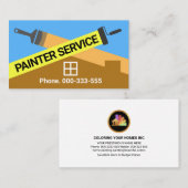 Thuisverf met Crisscross Paint Stripes Visitekaartje (Voorkant / Achterkant)