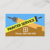 Thuisverf met Crisscross Paint Stripes Visitekaartje (Voorkant)