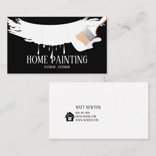 Thuisverfconstructie Visitekaartje (Voorkant / Achterkant)