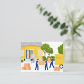 thuisverhuisservice visitekaartje (Staand voorkant)