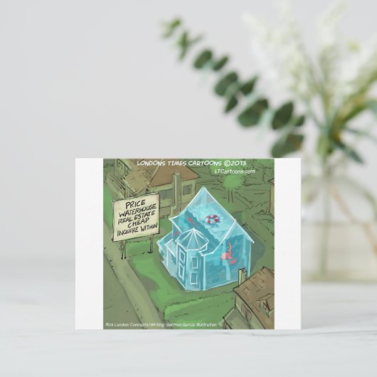 Thuisverkoop van onroerend goed - nightmare Funny Briefkaart (Staand voorkant)