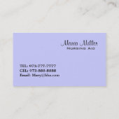 Thuisverpleging Visitekaartjes (Achterkant)