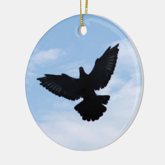 Thuisversiering van duif keramisch ornament (Links)