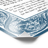 Thuisversleten Hebreeuws Vintage Florentine Foto Afdruk (Hoek)