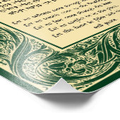 Thuisversleten Hebreeuws Vintage Florentine Foto Afdruk (Hoek)