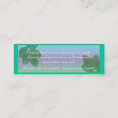 thuisverzorging mini visitekaartje (Achterkant)