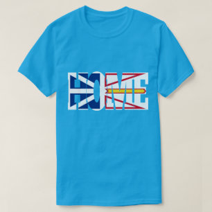 Thuisvlag op donker Shirt (Newfoundland)