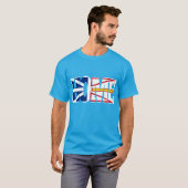 Thuisvlag op donker Shirt (Newfoundland) (Voorkant volledig)