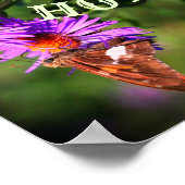 Thuisvliegenvlucht - Abstract voor thuisgebruik Poster (Hoek)