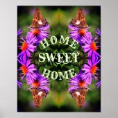 Thuisvliegenvlucht - Abstract voor thuisgebruik Poster (Voorkant)