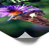 Thuisvliegenvlucht - Abstract voor thuisgebruik Poster (Hoek)