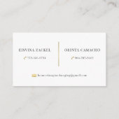 Thuisvoorstelling Visitekaartje (Achterkant)