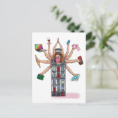 "Thuisvragen" Briefkaart (Staand voorkant)