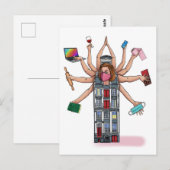 "Thuisvragen" Briefkaart (Voorkant / Achterkant)