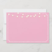 Thuisvriendelijk huishouden roze roze witte sleute kaart (Achterkant)