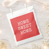 Thuisvriendelijke tekst oranje minimaal ontwerp bedankzakje (Geknipt)