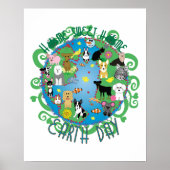 Thuisvriendelijke Thuisdieren op Aarde Poster (Voorkant)