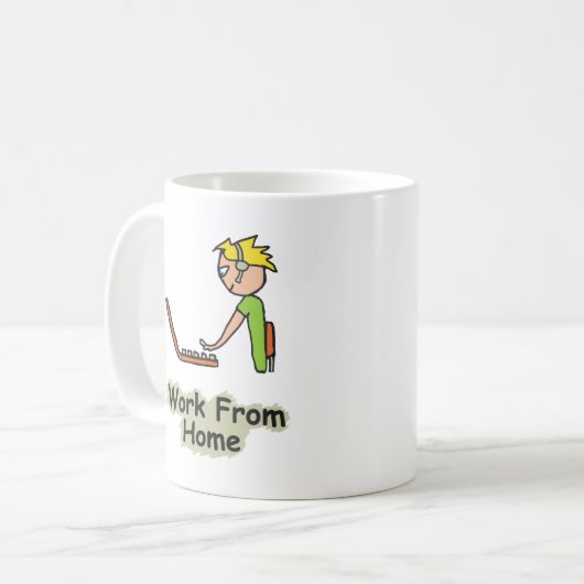 Thuiswerk Koffiemok (Voorkant links)