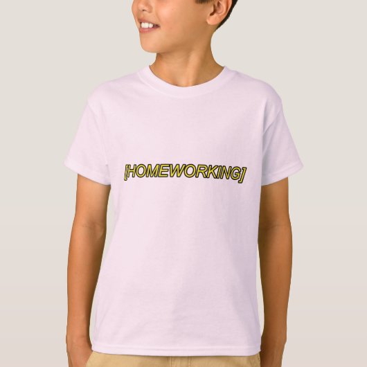 thuiswerk t-shirt (Voorkant)