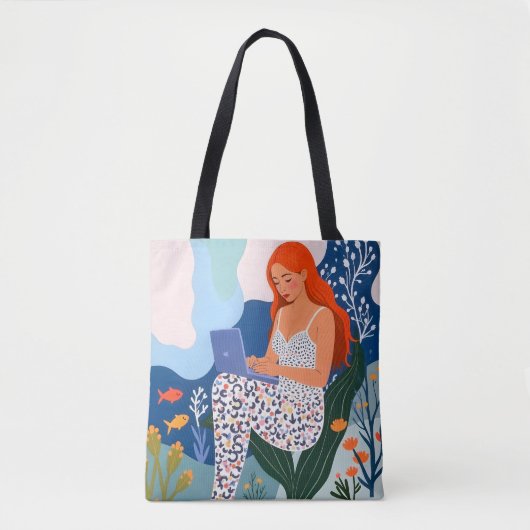 Thuiswerk Tote Bag (Voorkant)
