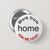 Thuiswerk vraagt me hoe Button Badge (Voorkant /achterkant)