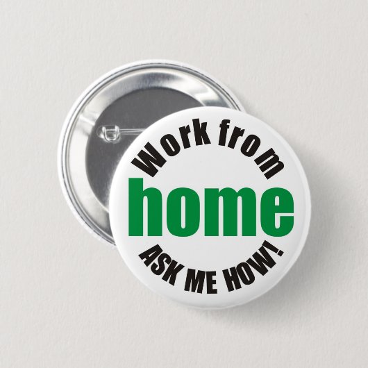 Thuiswerk vraagt me hoe Button Badge (Voorkant /achterkant)