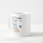 Thuiswerken Koffiemok (Voorkant links)
