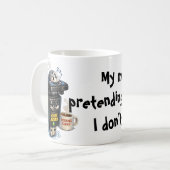 Thuiswerken - Muis Jiggler Koffiemok (Voorkant links)