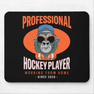 Thuiswerkende Hockeyspeler IJshockey Baas Ho Muismat