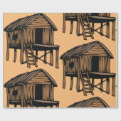 Thuiswerkpapier voor thuisgebruik met tatoeages cadeaupapier (Vlak)