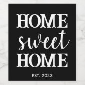 Thuiswoning - Onroerend goed - Nieuwe huiseigenaar Wijn Etiket (Enkel label)