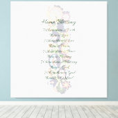 Thuiszegening voor een nieuw huis canvas afdruk (Insitu (Houten vloer))