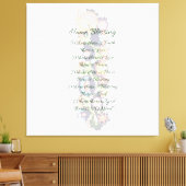 Thuiszegening voor een nieuw huis canvas afdruk (Insitu (Woonkamer))