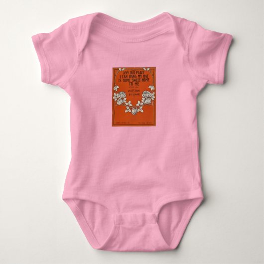 Thuiszoet startpunt - Baby snap T - Oranje Romper (Voorkant)