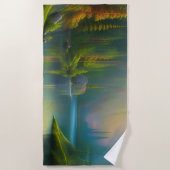 Thuiszoet startpunt in de bossen strandlaken (Voorkant)