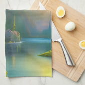 Thuiszoet startpunt in de bossen theedoek (Quarter Fold)