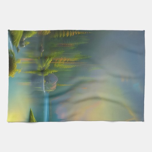 Thuiszoet startpunt in de bossen theedoek (Horizontaal)