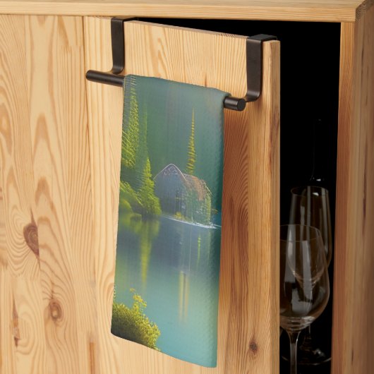 Thuiszoet startpunt in de bossen theedoek (Derde Gevouwen)