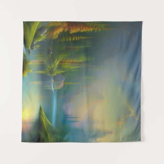 Thuiszoet startpunt in de bossen wandkleed (Voorkant (horizontaal))