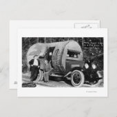 Thuiszoet startpunt in een andere structuur briefkaart (Voorkant / Achterkant)