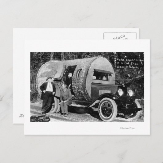 Thuiszoet startpunt in een andere structuur briefkaart (Voorkant / Achterkant)