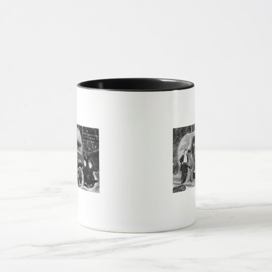 Thuiszoet startpunt in een andere structuur mok (Midden)