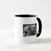 Thuiszoet startpunt in een andere structuur mok (Voorkant rechts)