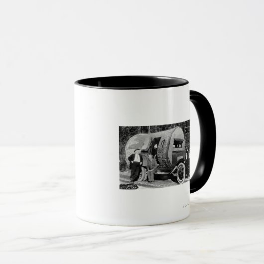 Thuiszoet startpunt in een andere structuur mok (Voorkant rechts)