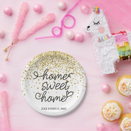thuiszoet thuis , huisvreter papieren bordje (Feest)